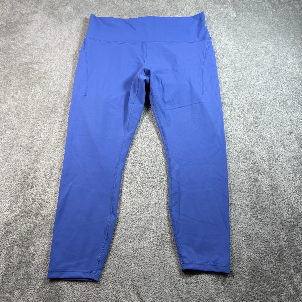 Lululemon Wunder Train High-Rise Tight 25" Women Size 16 Cerulean Blue Everlux